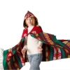 Yunnan horn-buttoned ethnic style hooded cape shawl Bohemian ethnic style hooded cape shawl details Picture